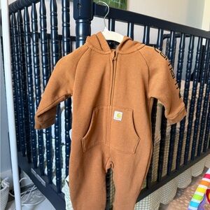 Carhartt Toddler Hooded One-Piece in Carhartt Brown